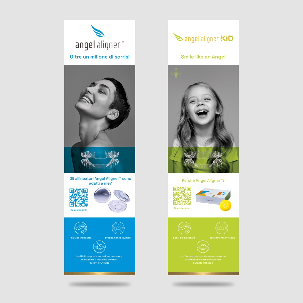 Angel Aligner™ Aufsteller – Italienisch 50x180cm